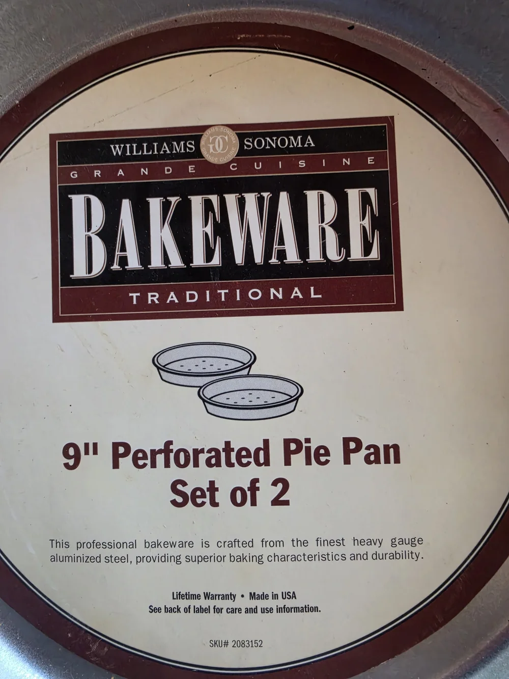 Williams Sonoma Silver 9